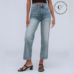 Everlane 90s Way High Wide Leg Cropped Jeans